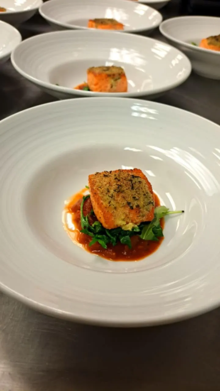 A photo of Garlic Crusted Salmon